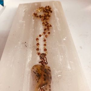 Jasper Rondelle Beads Chain Gem Jasper Pendant